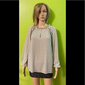 Rose-Olive blouse Polka M
